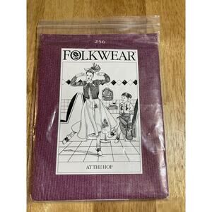 VTG Folkwear Sewing Pattern 256 AT THE HOP 1950s Skirt & Blouse Sz S M L XL‎ 2X